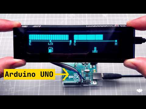 Видео: Автомобильные датчики VFD на базе Arduino UNO — создание приборной панели автомобиля со старым VF...