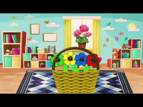 Видео: Заняття з сенсорики для дітей раннього віку.    Тема: "Різнокольорові квіти"