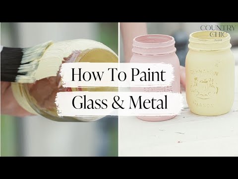 Видео: Как красить стекло и металл и как лучше всего состарить их | Учебное пособие по покраске гладких ...