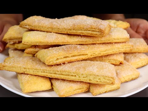 Видео: "Тёщин язык" - слоистое, нежное, мягкое и очень вкусное ПЕЧЕНЬЕ ИЗ ДЕТСТВА