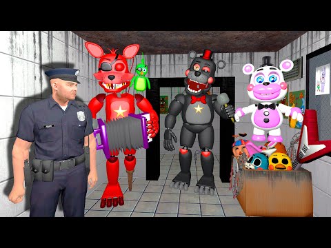 Видео: АНИМАТРОНИКИ ПУГАЮТ ОХРАННИКА FNAF 3 COOP ► Garry's Mod Sandbox