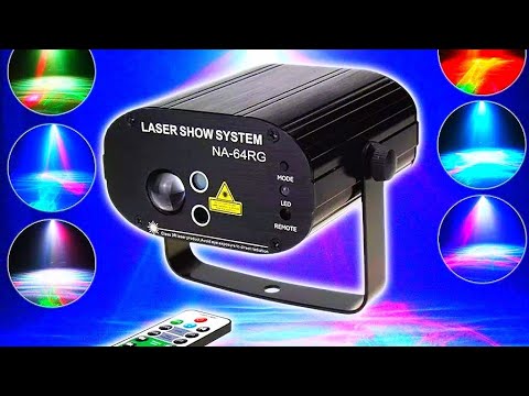 Видео: Диско проектор ESHINY N7T212 Laser Light / Disco projector ESHINY Laser Light