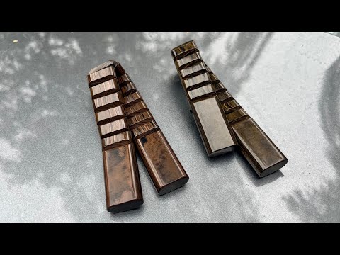 Видео: Кучерявые чётки из цветного эбонита. #перекидныечетки