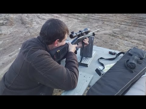 Видео: Иж 18мн 308 win. Пристрелка 140м перед охотой.Открытие сезона охоты на косулю!