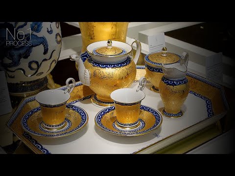Видео: Топ-3 процесса производства великолепного королевского фарфора в мире: Германия, Япония, Китай