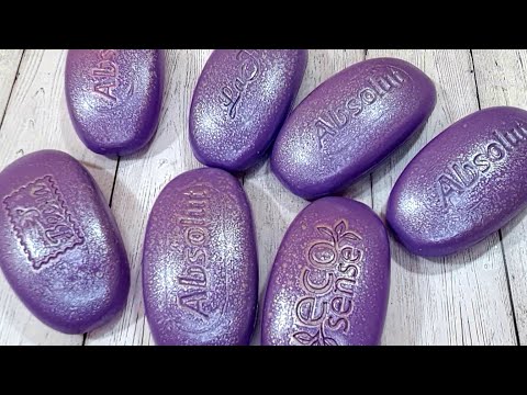 Видео: ASMR SOAP l Cutting dry purple soap l Резка сухого фиолетового мыла. No talking. 4K