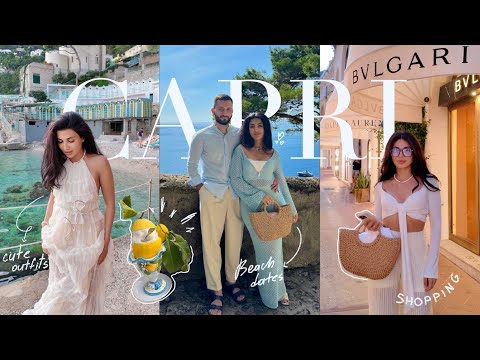 Видео: отдых на Капри🍋🇮🇹пляж с Pinterest, гуляем по острову, пробуем местную кухню