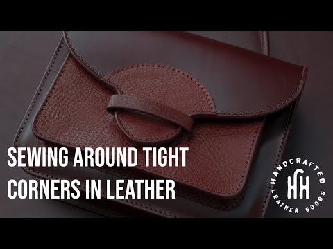 Видео: 3 совета о том, как сшивать узкие углы на коже