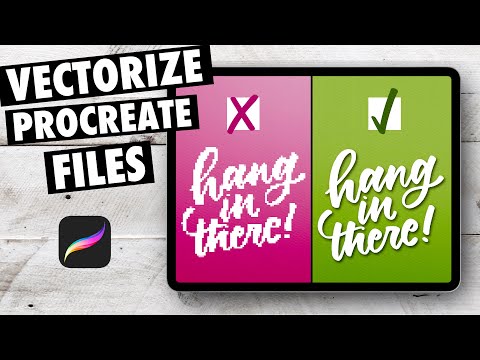 Видео: Больше никаких пикселизаций и размытых файлов Procreate | Конвертируйте в SVG