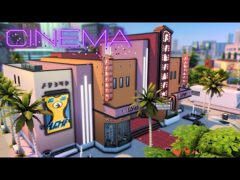 Видео: 🍿🎬Кинотеатр + Конкурс│Строительство│Cinema│SpeedBuild│NO CC [The Sims 4]