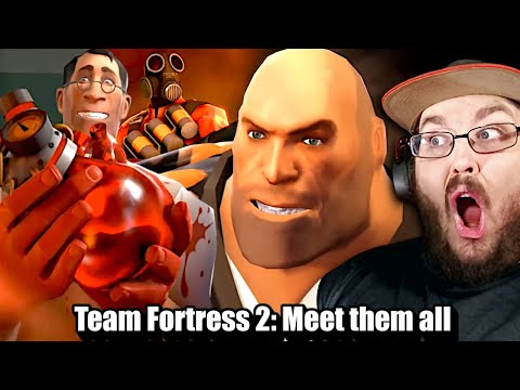 Видео: Я впервые посмотрел «Знакомьтесь с командой»! Team Fortress 2: Встречайте их всех [HD] РЕАКЦИЯ!!!
