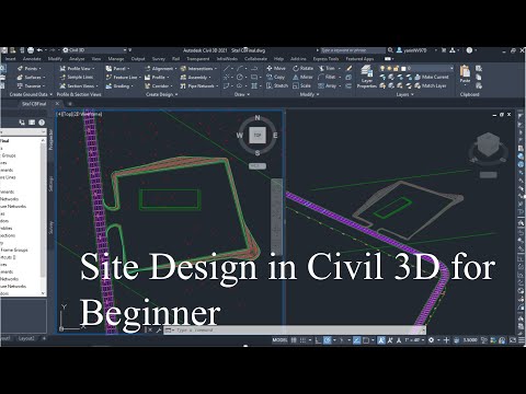 Видео: Проектирование сайтов в Civil 3D для начинающих