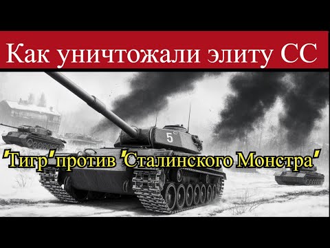 Видео: Как ИС-2 уничтожили элиту СС | Неуязвимый 'Тигр' против 'Сталинского Монстра'