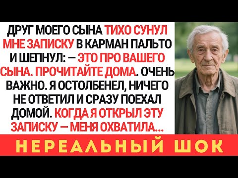 Видео: ДРУГ МОЕГО СЫНА ОСТАВИЛ ЗАПИСКУ В МОЁМ ПАЛЬТО. КОГДА Я ЕЁ ПРОЧИТАЛ — Я ЗАСТЫЛ…