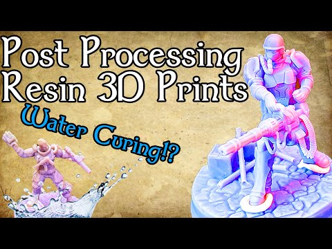 Видео: Как постобрабатывать 3D-печать с помощью смолы и отверждать в воде