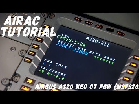 Видео: Как обновить AIRAC в самолете Airbus A320 Neo от FBW (MSFS2020)