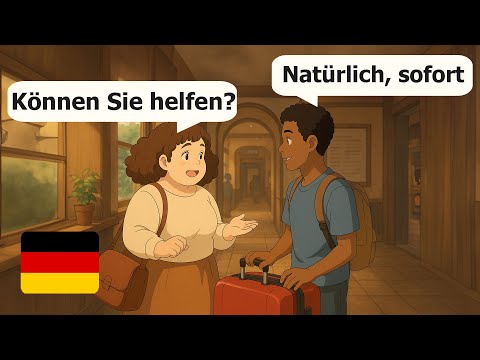 Видео: 10 реальных диалогов на немецком языке для начинающих | Запросы и вопросы (А1-А2)