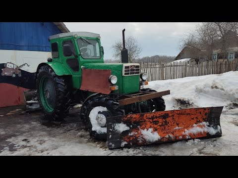 Видео: Передний отвал на Т-40АМ. Изготовление кронштейнов и установка на трактор!