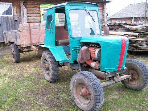 Видео: Набор для мини трактора. Как соединить двигатель Д-21 и КПП ГАЗ.