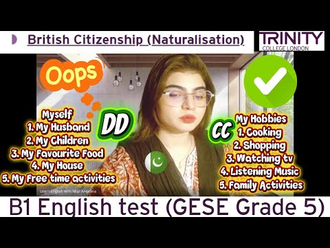 Видео: Тест по английскому языку B1 (GESE, 5 класс) | Британское гражданство SELT | Тринити-колледж Лонд...