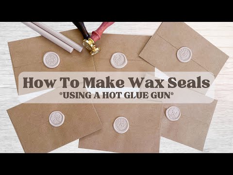 Видео: Как сделать восковые печати с помощью клеевого пистолета | Восковые печати для начинающих | Введе...