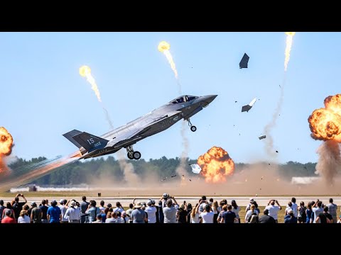 Видео: Польша удивлена ​​прибытием женщины-пилота американских истребителей F-35 на авиабазу Повидз!