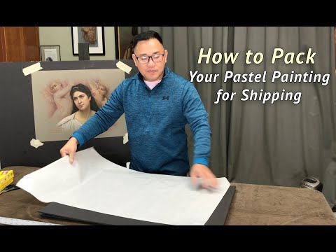 Видео: Как упаковать картину пастелью для отправки