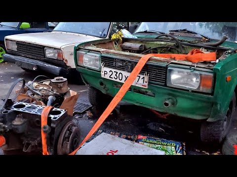 Видео: Стуканул двигатель. СНЯЛИ ПОДДОН И ОХ%?ЛИ. Разобрали салон / ВАЗ 2105
