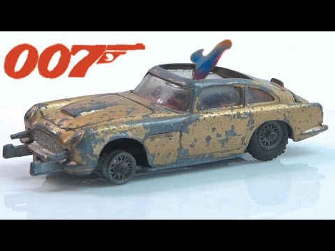Видео: Реставрация корги Aston Martin DB 5 No. 261 Bond 007. Самая продаваемая модель. Катапульта.