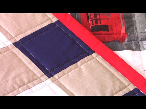 Видео: Лоскутный классический плед