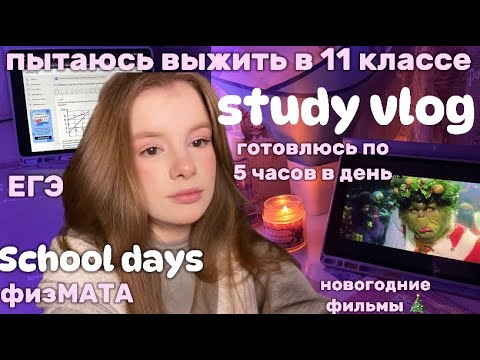 Видео: STUDY VLOG🤍будни физМАТА🤍готовлюсь к ЕГЭ по 5 часов в день #вебиум #школа #учеба #study #school