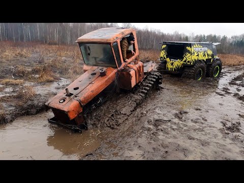 Видео: ДТ75 Болотник и Вездеход! Мажор против тракториста в болоте!