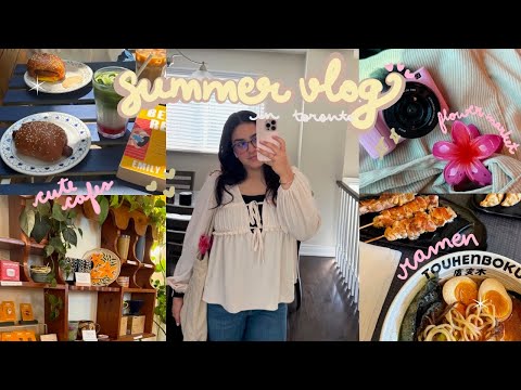 Видео: ЛЕТНИЙ ДЕНЬ В ТОРОНТО ☀️🌺🍜☕ | цветочный рынок, милые кафе, рамен | видеоблог 📸🩷