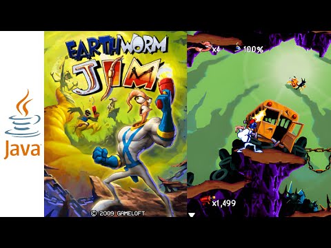 Видео: Earthworm Jim (Земляной Червяк Джим) - Полное прохождение java игры