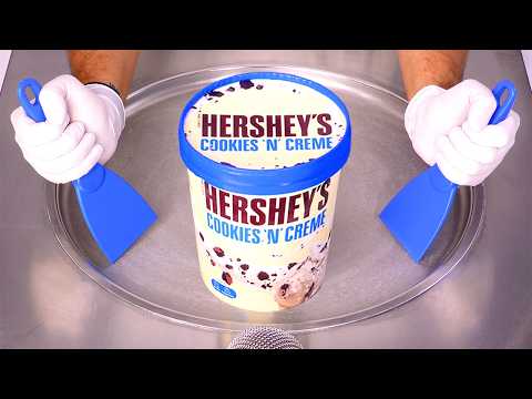 Видео: Рулеты с мороженым Insane Hershey's Cookies 'n' Creme (ASMR)