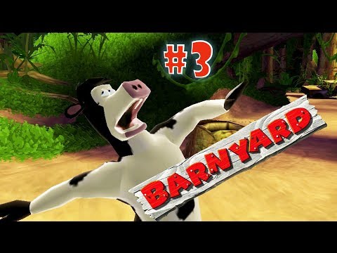 Видео: Пчелы, гольф и запуск петуха ☀ Barnyard Прохождение игры #3