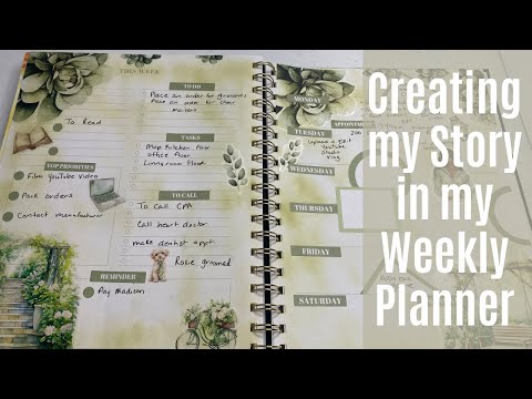 Видео: Создание моей истории в еженедельном планировщике на неделю с 15 октября 2024 года