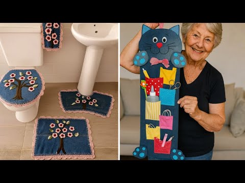 Видео: Как превратить джинсы в декор для дома | 5 простых идей для рукоделия