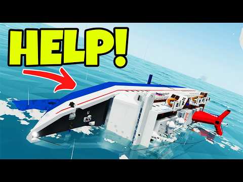 Видео: Капитан оказался в ловушке внутри тонущего круизного лайнера! | Stormworks