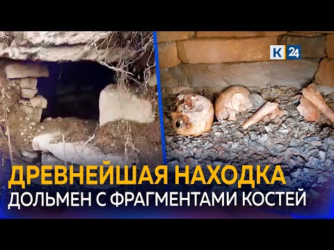 Видео: В Сочи строители обнаружили дольмен с останками древних людей