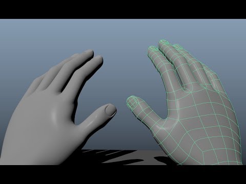 Видео: Как сделать кисть руки в MAYA