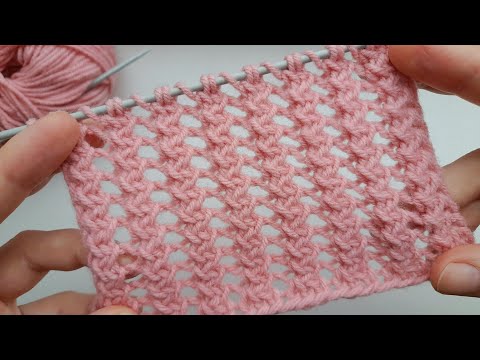 Видео: Всего 2 ряда🔥 Простой и красивый узор спицами🧶