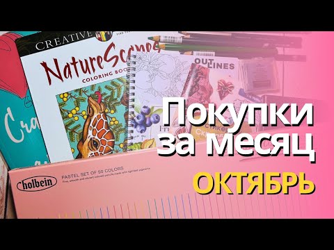 Видео: Покупки за ОКТЯБРЬ 2024| Что купила в Питере, карандаши, раскраски, стикербук