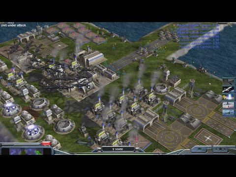Видео: США — Command & Conquer Generals Zero Hour — 1 против 5, сложный игровой процесс