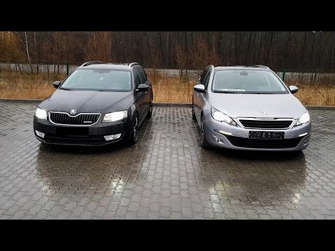 Видео: Установка LED на Skoda Octavia A7 и Peugeot 308