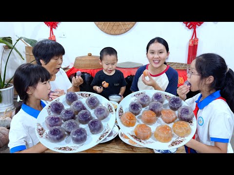 Видео: Приближается праздник середины осени, домашние хрустальные лунные пряники, нежные и тягучие, очень