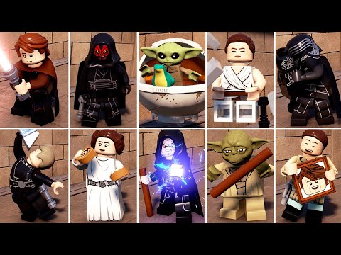 Видео: Лучшие/Самые смешные анимации бездействия персонажей в LEGO Star Wars The Skywalker Saga (со DLC)