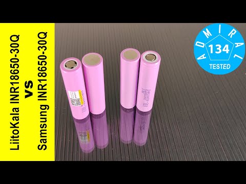 Видео: Аккумулятор LiitoKala INR18650 30Q vs Samsung INR18650 30Q.  Ожидания и реальность