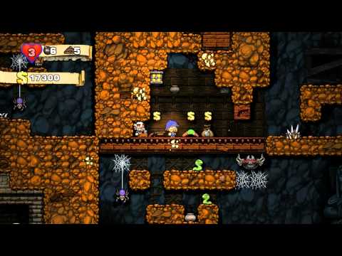 Видео: Spelunky HD 03 (Рабы?)
