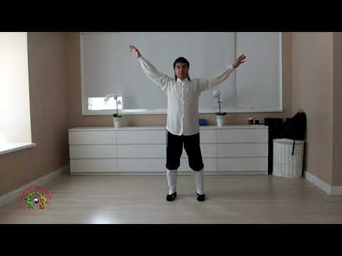 Видео: Ба Дуань Цзинь 1-е Упражнение Многомерность Уровней Практики  Восемь Кусков Парчи Внутренние Методы